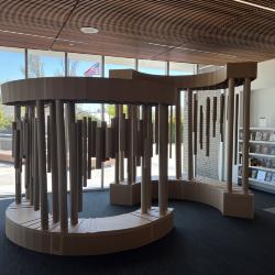 large scale model in library