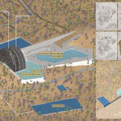 Perspective drawing with maps and callouts