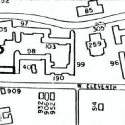 Silhouette Map - Mack Hall Bolded