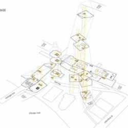 Shaft as New Base - Axonometric Plan 