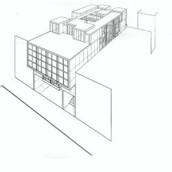 View of Angled Exterior Sketch